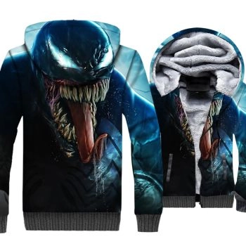 Venom Jackets &#8211; Venom Series Venom Symbiote Super Cool 3D Fleece Jacket
