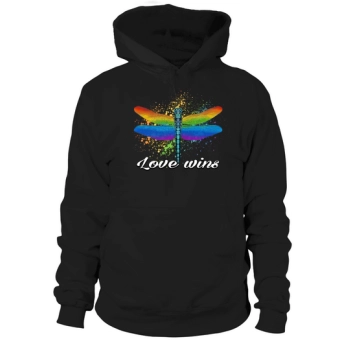 Love Wins Dragonfly LGBT Hoodies