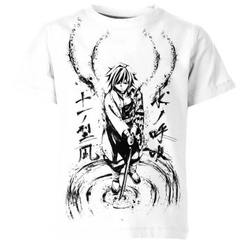 Breath of Purity - Giyu Tomioka Demon Slayer White Shirt