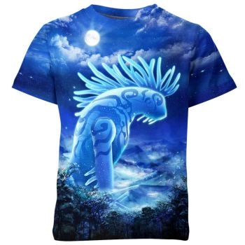 Night-Walker in Enchanting Blue from Princess Mononoke Shirt