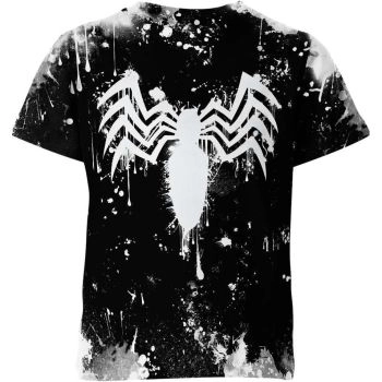 Dynamic Duo's Duality - Black Spider Man Shirt