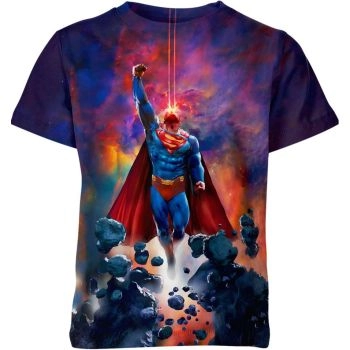 Embrace Your Superpower: Superman's Signature T-Shirt - A Bold Blue Tee
