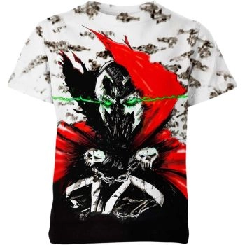 Embrace Urban Style with Trendy and Comfortable Black Spawn Graffiti T-Shirt