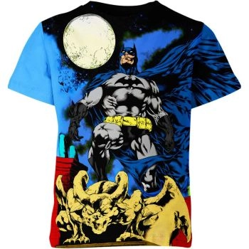 Batman: Dynamic Blue and Yellow T-Shirt - Striking Colors for a Cool and Comfortable Look