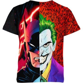 Batman: Green Guardian Hero T-Shirt with Red, Black, and Multicolor Accents - Stand Out in Style and Comfort