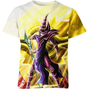 Dark Magician From Yugioh Shirt - Yellow