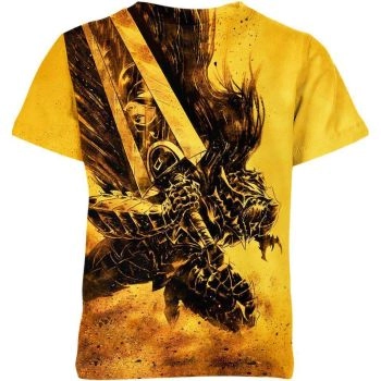 Guts From Berserk Shirt - Radiant Gold Struggler