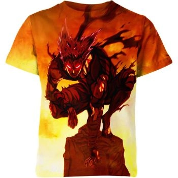 The Lone Wolf - Garou Orange One Punch Man Shirt