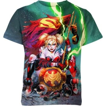 Harley Quinn Marvel Hero T-Shirt: The Multicolor Harley Quinn Crossing Over to Marvel
