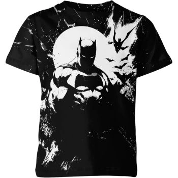 Batman: Purple and Black Dark Knight T-Shirt - Silky Smooth Texture for a Sleek and Comfortable Feel