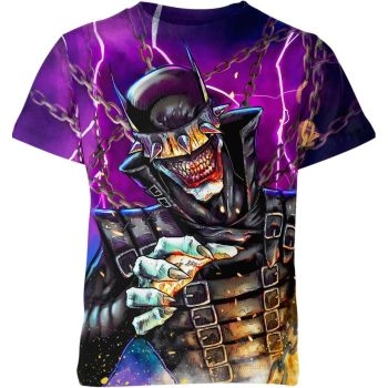 The Batman Who Laughs And Robins Shirt: Laughter and Mayhem - A Regal and Alluring Purple Tee