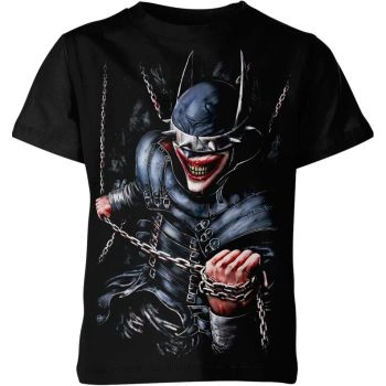 The Batman Who Laughs Evil Smile Shirt: Embrace the Darkness - A Menacing and Mysterious Black Tee