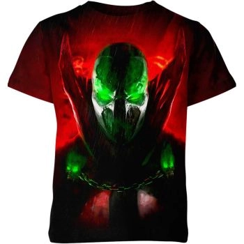 Awaken Nostalgia - Spawn Comic Book Cover T-Shirt in Fiery Red with a Comfortable and Trendy Feel