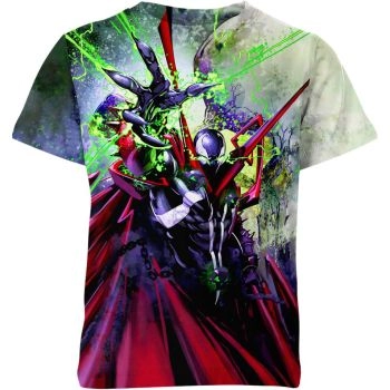 Unleash Heroic Vigor - Spawn Marvel Hero Shirt in Multicolor with a Fashionable Look
