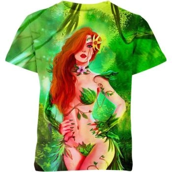 Poison Ivy Batman Dc Shirt - Show Your Love for the Green Goddess in Green