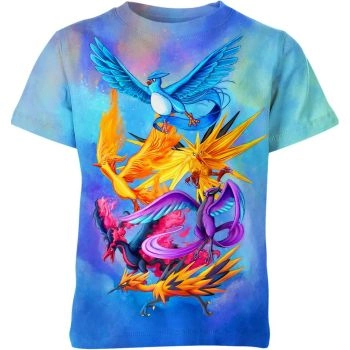 Legendary Trio DQS Articuno Moltres Zapdos Shirt