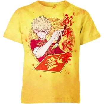 Radiant Ferocity - Katsuki Bakugo From My Hero Academia Shirt in Vibrant Yellow