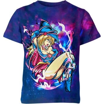 Dark Magician Girl From Yu-Gi-Oh Shirt - Blue