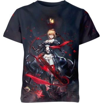 Darkness Unleashed - Artoria Pendragon Saber From Fate Stay Night Shirt