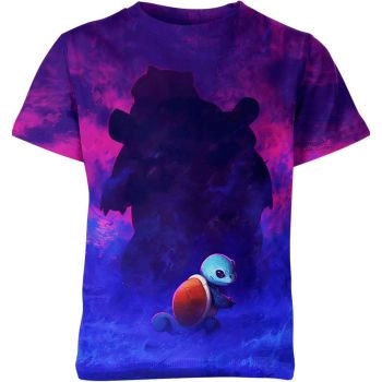 Majestic Purple Blue Squirtle Blastoise DQS Shirt