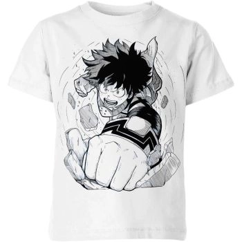 Deku's Iconic Symbol - Pure White My Hero Academia Shirt