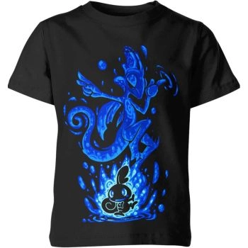 Inteleon And Sobble From Pokemon Shirt - Noir Aquatic Adventure!