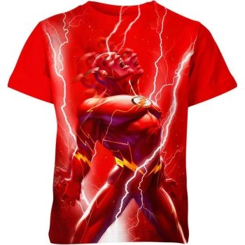 The Flash Logo Shirt: Iconic Symbol of Speed - A Powerful and Striking Red Tee