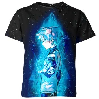Shadowed Resolve - Killua Zoldyck From Hunter x Hunter Shirt in Black
