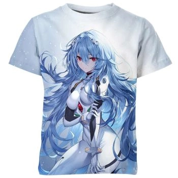 Ethereal Beauty: Rei Ayanami From Neon Genesis Evangelion Shirt