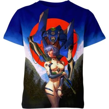 Enigmatic EVA Pilot: Rei Ayanami from Neon Genesis Evangelion Shirt
