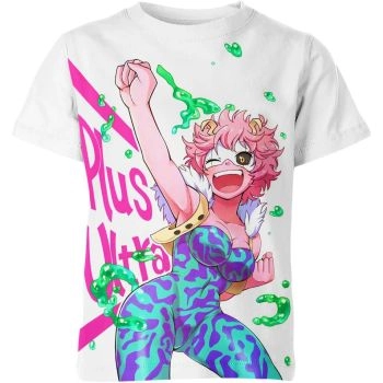 Elegant White Mina Ashido from My Hero Academia Shirt