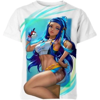 Refreshing White Blue Nessa From DQS Shirt