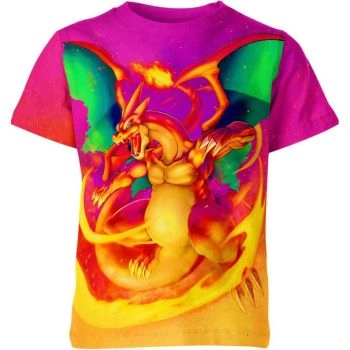 Charizard's Multicolored Aura - Charizard From Pokemon Shirt