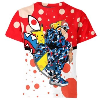 Signature Style - Ash Ketchum And Pikachu X Bape Shirt