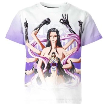 Nico Robin in Classic White and Purple Shirt