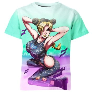 Jolyne's Aquatic Adventure - Jojo's Bizarre Adventure Shirt in Teal Green