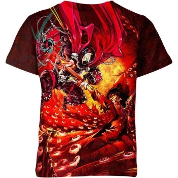 Witness an Epic Battle with Intense and Powerful Spawn vs Alucard from Hellsing T-Shirt
