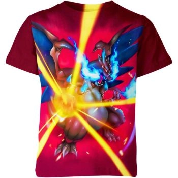 Charizard's Fiery Elegance - Charizard From Pokemon Shirt