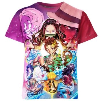 Vibrant Demon Slayer Spectrum Shirt - Colorful and Dynamic