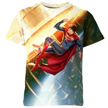 Graffiti Art Meets Superman: Express Yourself with Colors - A Colorful Tee