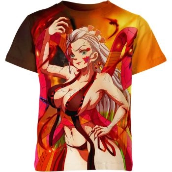 Daki From Demon Slayer Shirt - Orange Multicolor