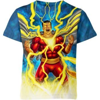 Shazam Shirt - Embrace the Heroic Within in Lively Blue