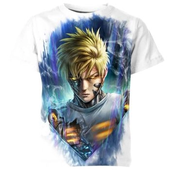 Cybernetic Hero - Genos From One Punch Man White Shirt