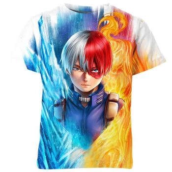 Glacial Inferno Shoto Todoroki My Hero Academia Shirt