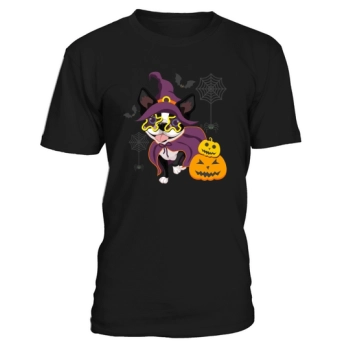 Boston Terrier Witch Funny Halloween