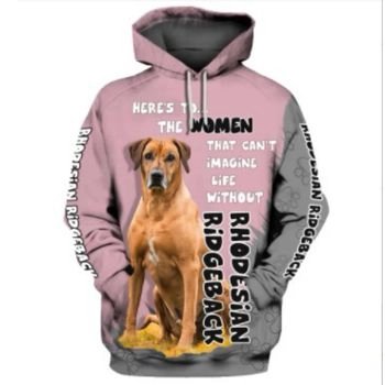 Generous And Beautiful Pink Dog Pattern Animals Hoodie