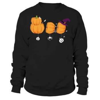 Boo Halloween Costume Ghost Pumkin Witch Sweatshirt