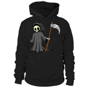 Halloween Cartoon Grim Reaper Hoodies