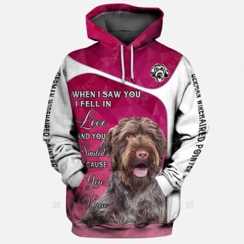 Pretty Pink Dog Pattern Animals Hoodie