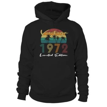 Vintage 1972 50th Birthday Gifts Ideas Hoodies